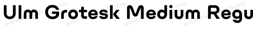 Ulm Grotesk Medium Regular字体转换